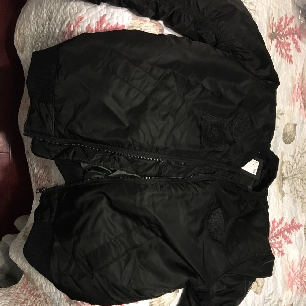 H&M Weeknd fall collection black bomer jacket